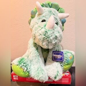 Kellytoy Original Two-Tone Green Dinosaur Plush NWT